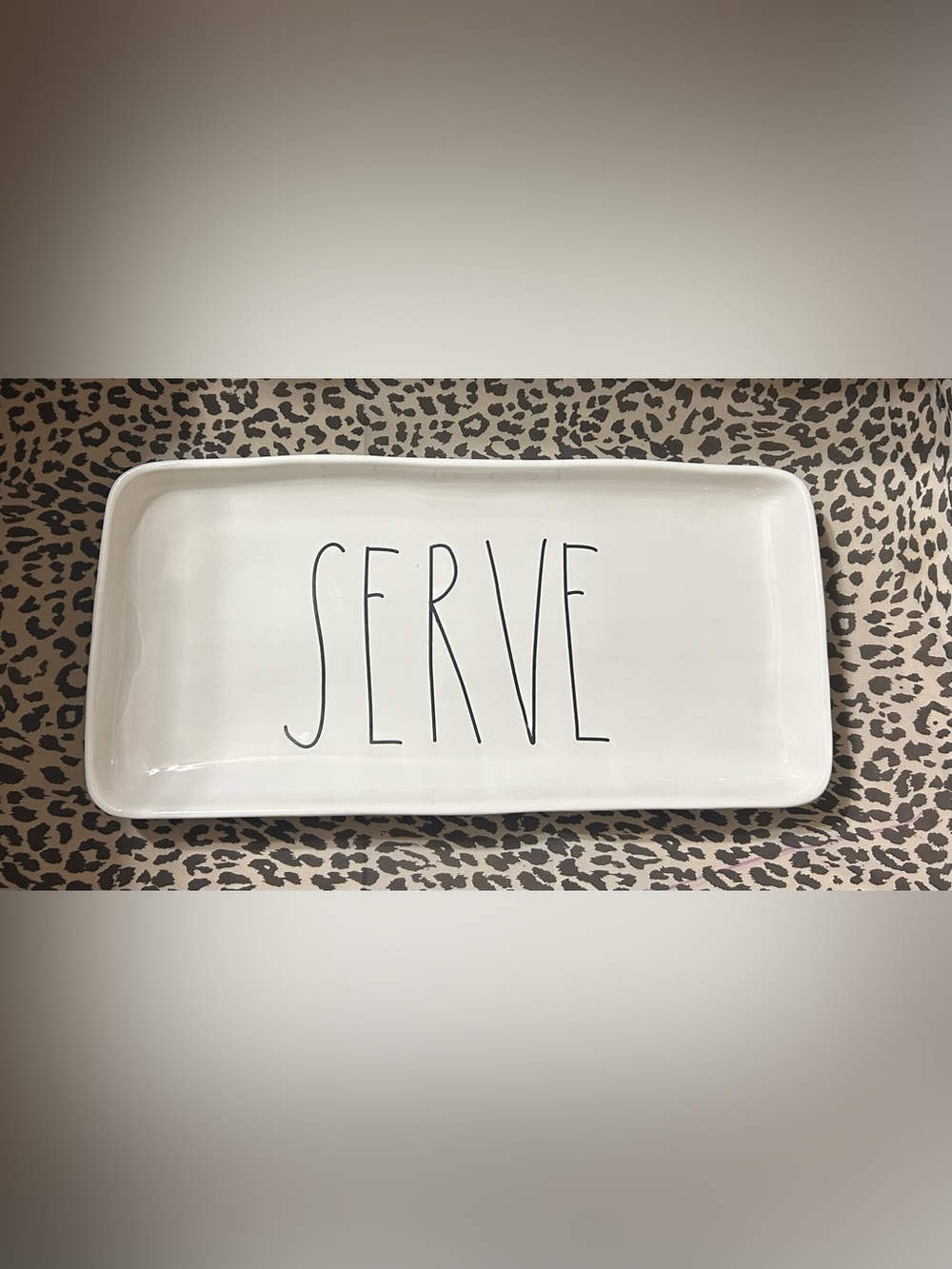 Rae Dunn Ceramic “Serve” Serving Platter